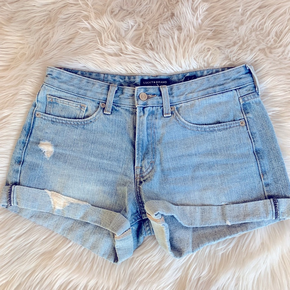 Lucky Brand Jean Shorts_Style BOYFRIEND_ Size 4/27_Zip Up